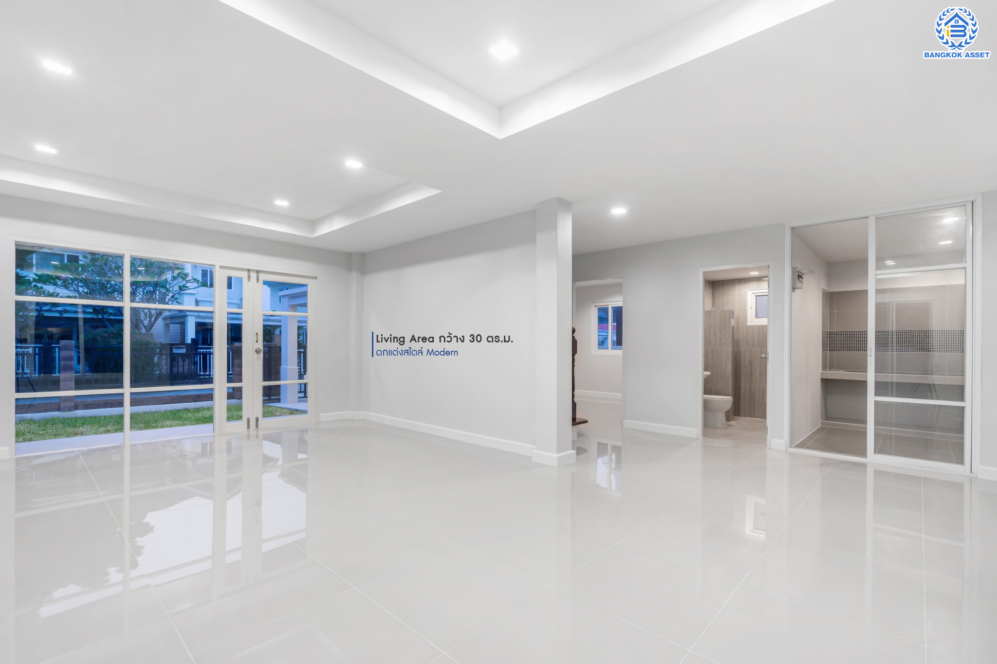 บ้านมือสองตกแต่งใหม่ ม.ธันยบดี บางใหญ่-กาญจนาฯ บ้านเดี่ยวหลังใหญ่ เนื้อที่ 56 ตร.ว. ฟังก์ชัน 4 ห้องนอน 3 ห้องน้ำ จอดรถได้ 2 คันบนทำเลคุณภาพ หน้าโครงการติดถนนกาญจนาฯ ใกล้เซ็นทรัลเวสต์เกต ทางด่วน และรถไฟฟ้าสายสีม่วง "สถานีตลาดบางใหญ่"